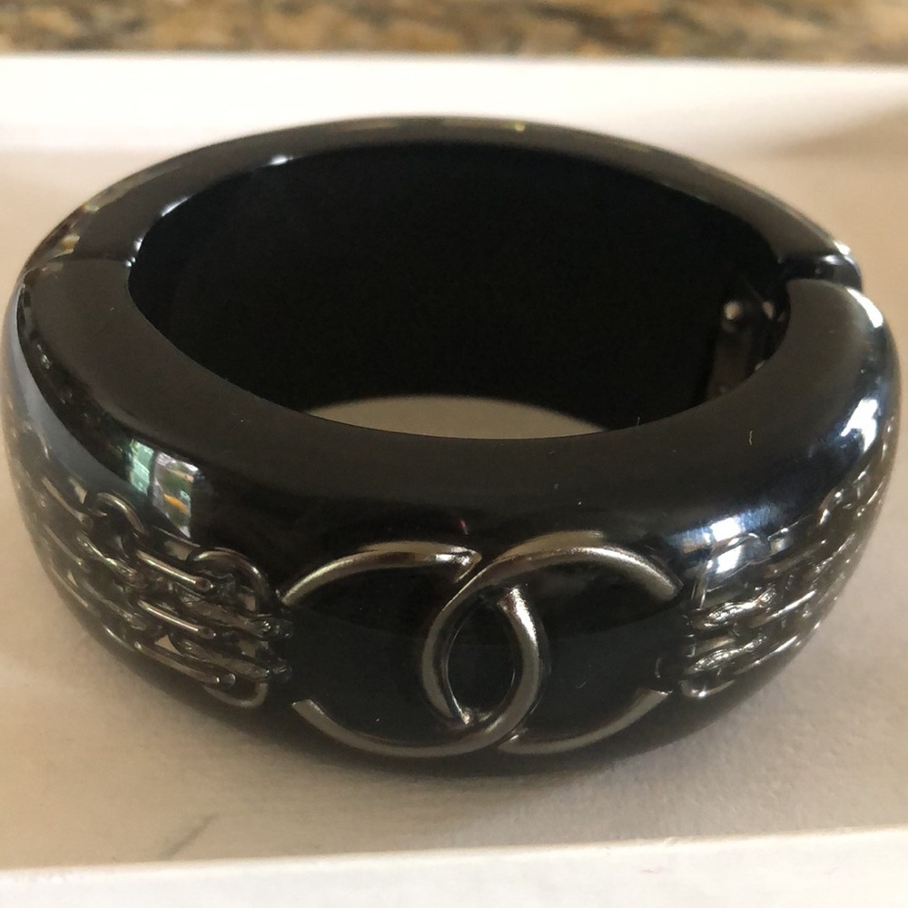 Chanel lucite bracelet.
